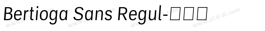 Bertioga Sans Regul字体转换